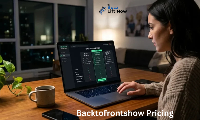backtofrontshow pricing